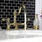 Kingston Brass KS3912AL Restoration Bathroom Bridge Faucet, Polished Brass KS3912AL - alternate 5